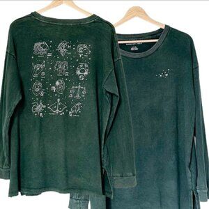 American Eagle Zodiac Long Sleeve Top – Dark Green (Women’s Small) ✨♈